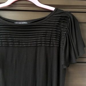 Banana Republic flutter sleeve black dress